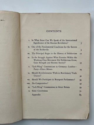 "Left-Wing" Communism, an Infantile Disorder: A Popular Essay in Marxian Strategy and... (5/8)