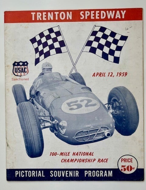 Item #1017 Trenton Speedway Pictorial Souvenir Program, 100-Mile National Championship Race