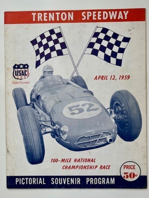 Item #1017 Trenton Speedway Pictorial Souvenir Program, 100-Mile National Championship Race