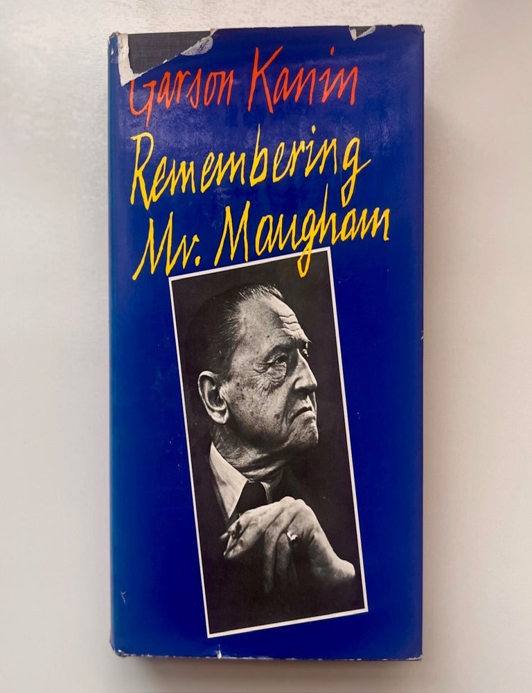 Item #1030 Remembering Mr. Maugham. Garson Kanin.