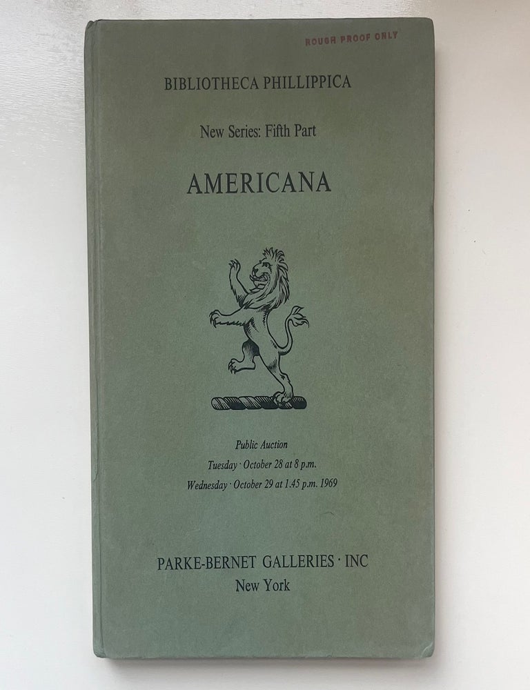 Item #1039 Bibliotheca Phillippica: Catalogue of the Celebrated Collection of Manuscripts Formed by Sir Thomas Phillipps