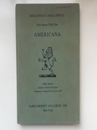 Item #1039 Bibliotheca Phillippica: Catalogue of the Celebrated Collection of Manuscripts Formed...
