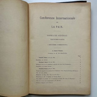 Conférence Internationale de la Paix, La Haye 18 mai-29 juillet 1899. Troisième Partie... (3/15)