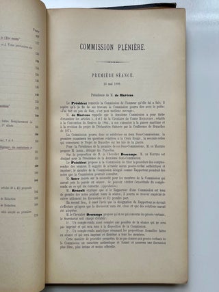 Conférence Internationale de la Paix, La Haye 18 mai-29 juillet 1899. Troisième Partie... (7/15)
