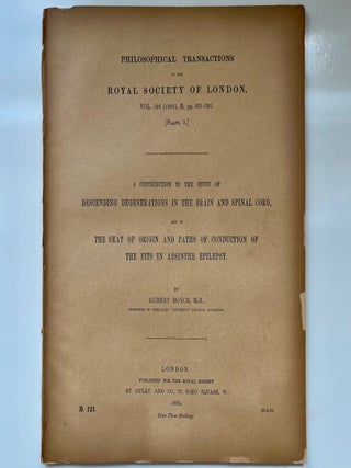 A Contribution to the Study of Descending Degenerations in the Brain and Spinal Cord, and of the... (1/9)