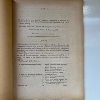 A Contribution to the Study of Descending Degenerations in the Brain and Spinal Cord, and of the... (2/9)