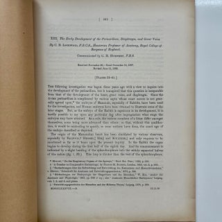 The Early Development of the Pericardium, Diaphragm, and Great Veins (2/6)