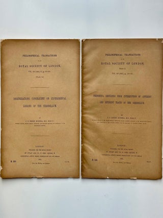 Two Offprints from the Philosophical Transactions of the Royal Society of London Regarding the... (1/16)