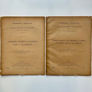 Two Offprints from the Philosophical Transactions of the Royal Society of London Regarding the... (1/16)