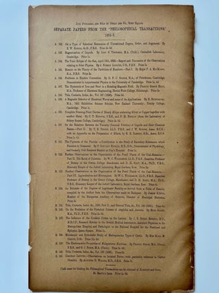 Two Offprints from the Philosophical Transactions of the Royal Society of London Regarding the... (16/16)