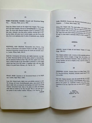 Color Printing in the Nineteenth Century, Catalogue 58 (10/11)