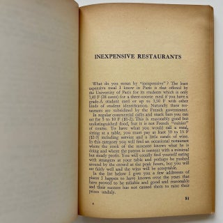 The Favorite Restaurants of an American in Paris (12/17)