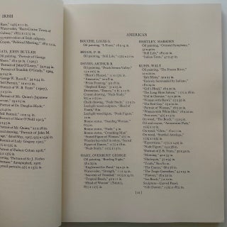 The John Quinn Collection of Paintings, Water Colors, Drawings & Sculpture (11/20)