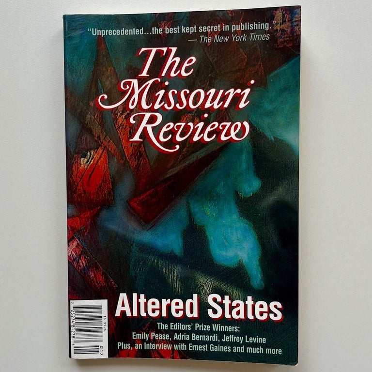 Item #1165 The Missouri Review Vol. 22, No. 1 (Spring 1999). ed Speer Morgan.
