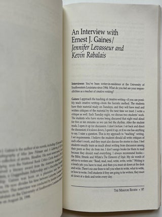 The Missouri Review Vol. 22, No. 1 (Spring 1999 (12/17)