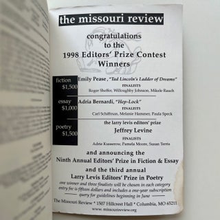 The Missouri Review Vol. 22, No. 1 (Spring 1999 (16/17)