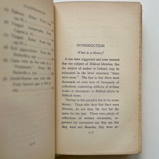 Biblical Libraries: A Sketch of Library History from 3400 B.C. to A.D. 150 (9/19)