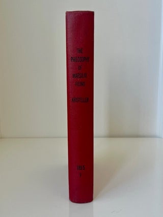 Item #1176 The Philosophy of Marsilio Ficino. Paul Oskar Kristeller